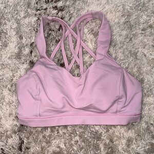 Bubblegum pink Lululemon sports bra